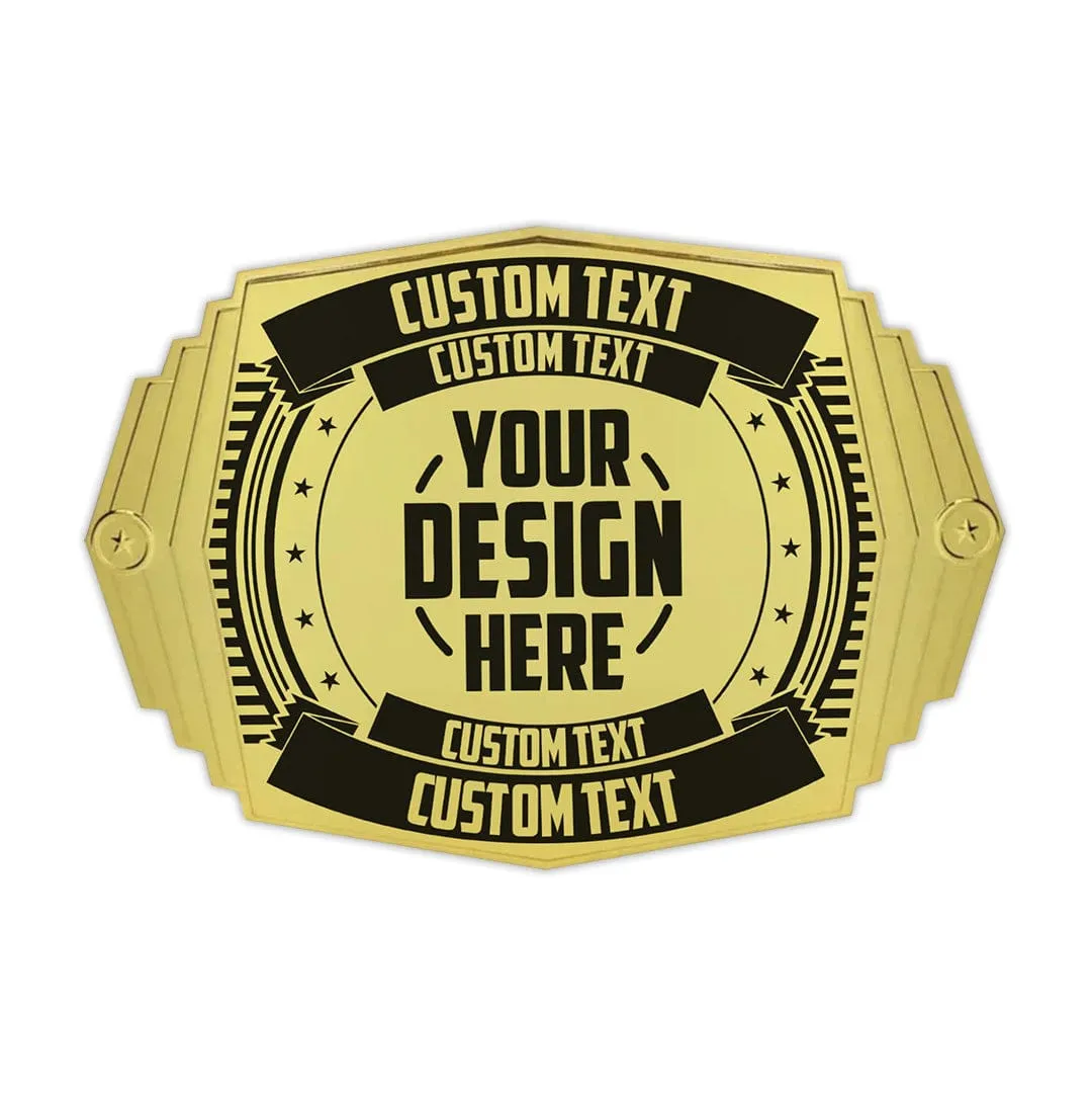 Replacement Front Plate for Custom 2lb Championship Belt - Youth Size Title Belt