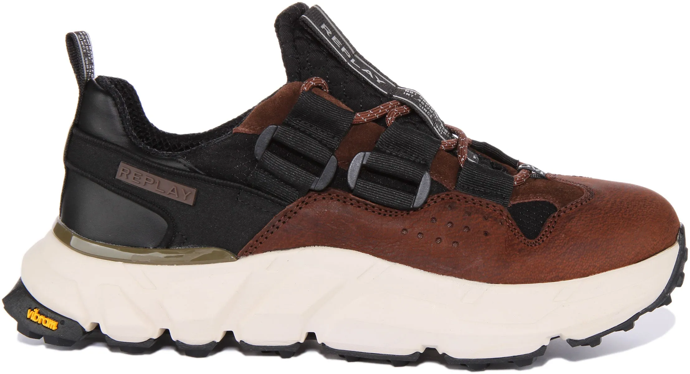 Replay Split Laguna In Black Brown For Men