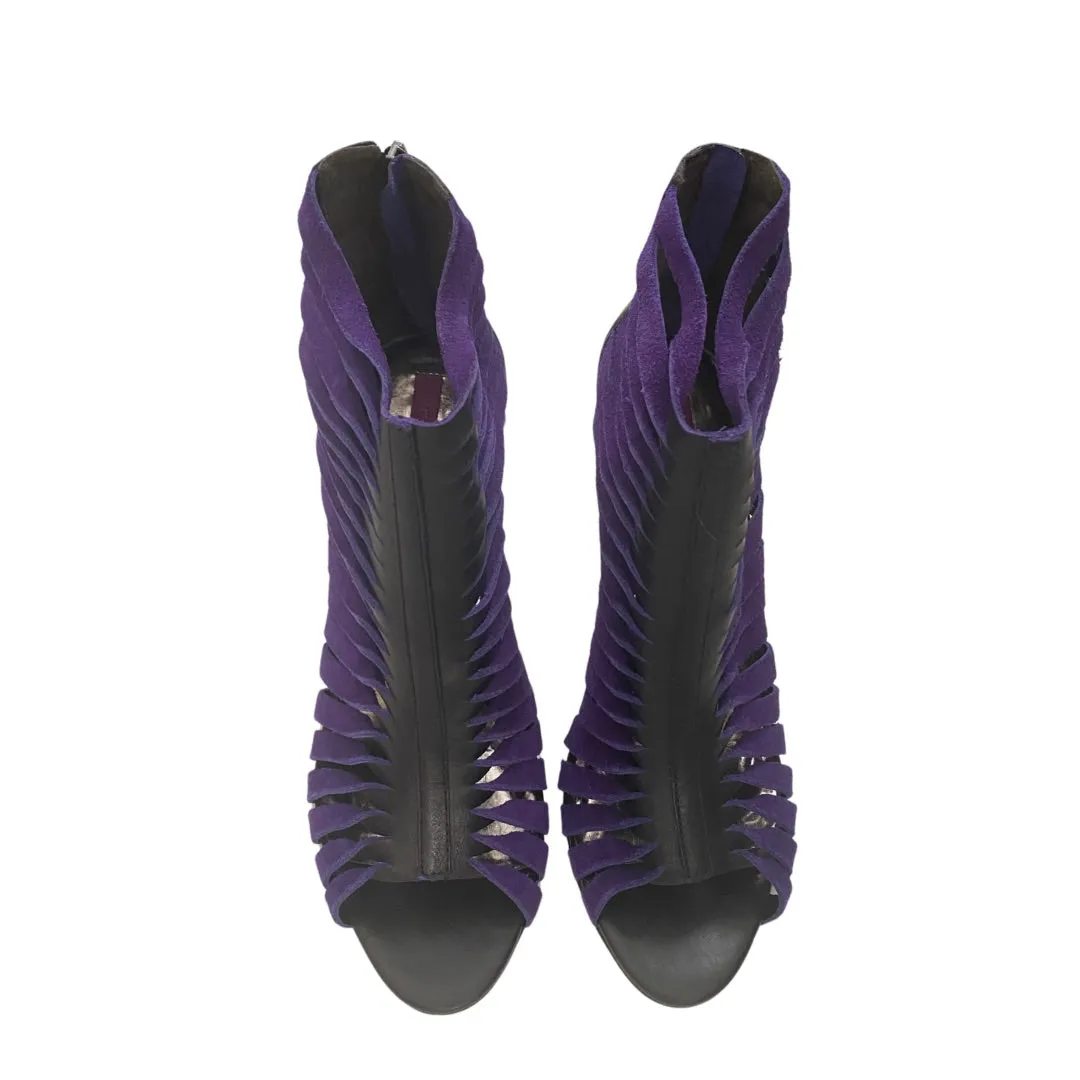 River Island Gladiator Shoe Boot Purple SIZE 41