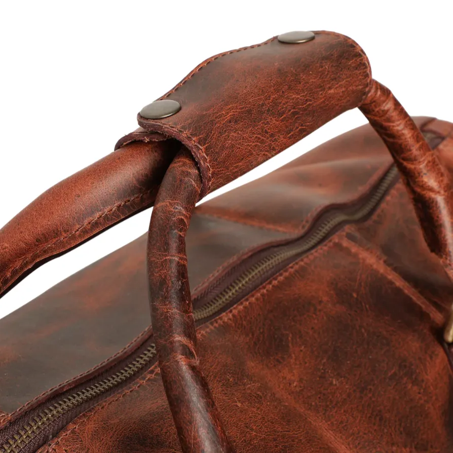 RusticTown Nando Duffle Bag (Mulberry)