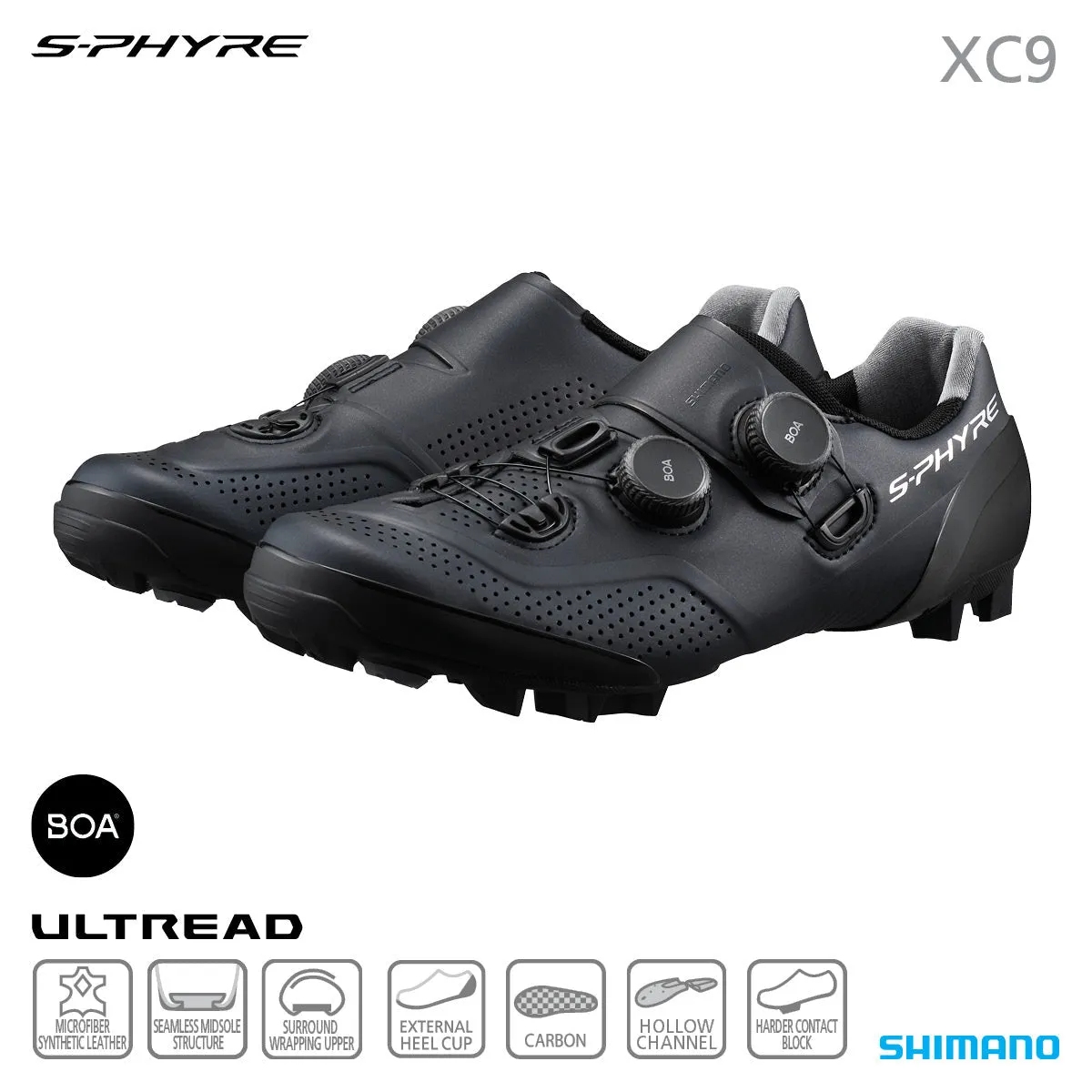 Shimano XC9 S-PHYRE Wide Fit MTB Shoe