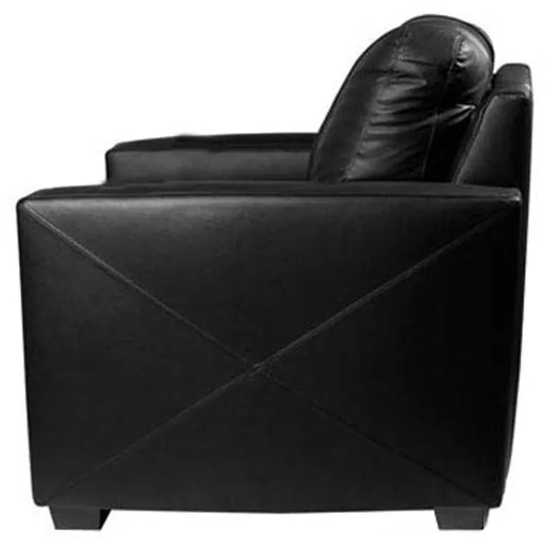 Silver Club Chair with Tennis Man Logo Panel