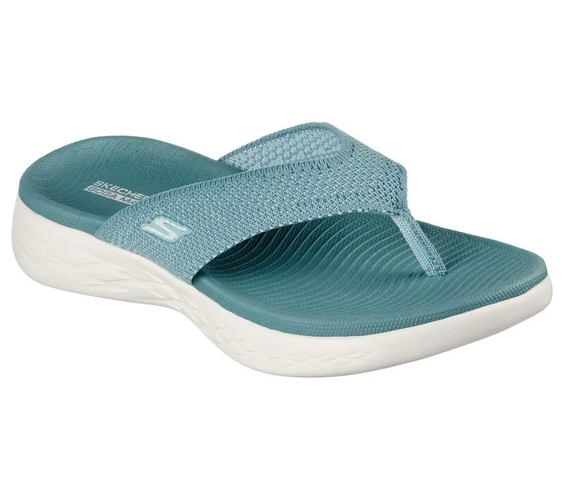 Skechers On The Go 600 Teal Women Slipper, 140703-TEAL