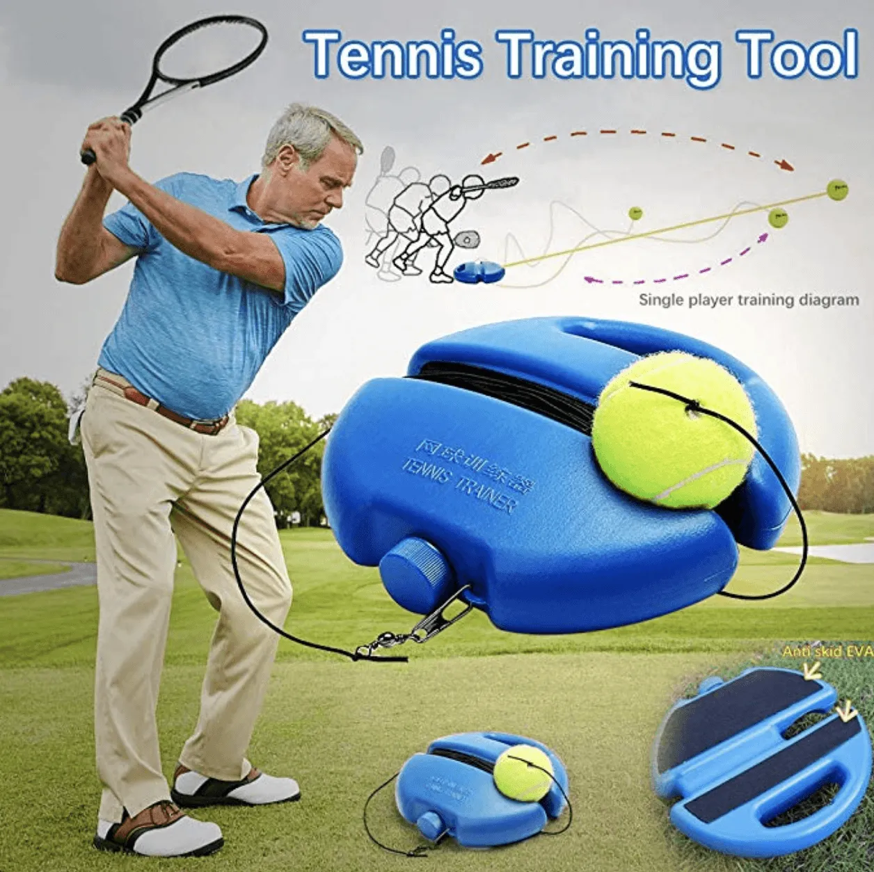 Solo Tennis Trainer - No Tax