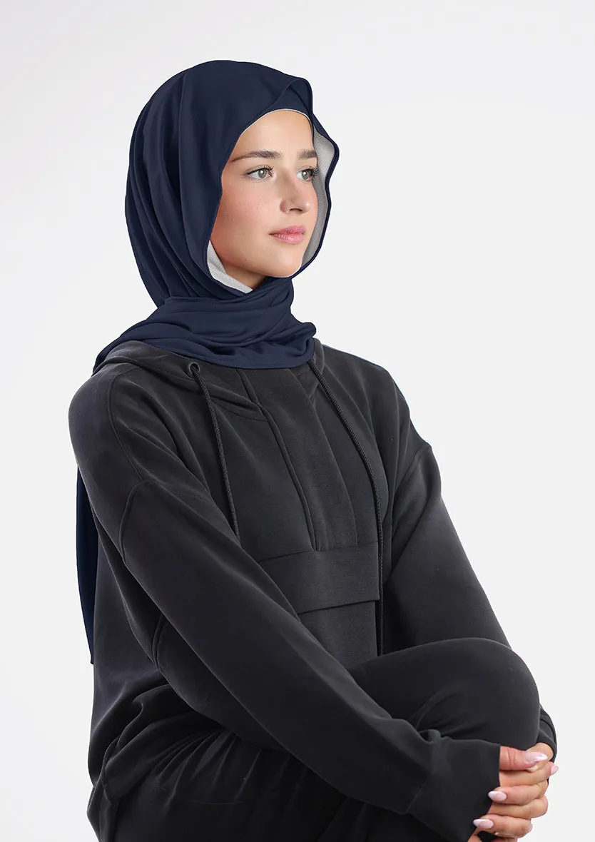 Sports Capshawl Hijab Dual Color - Non reversible