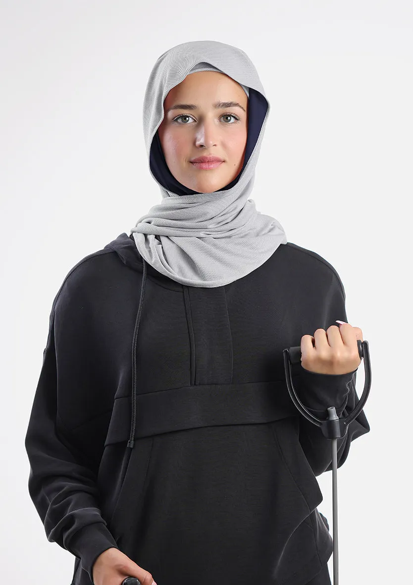 Sports Capshawl Hijab Dual Color - Non reversible