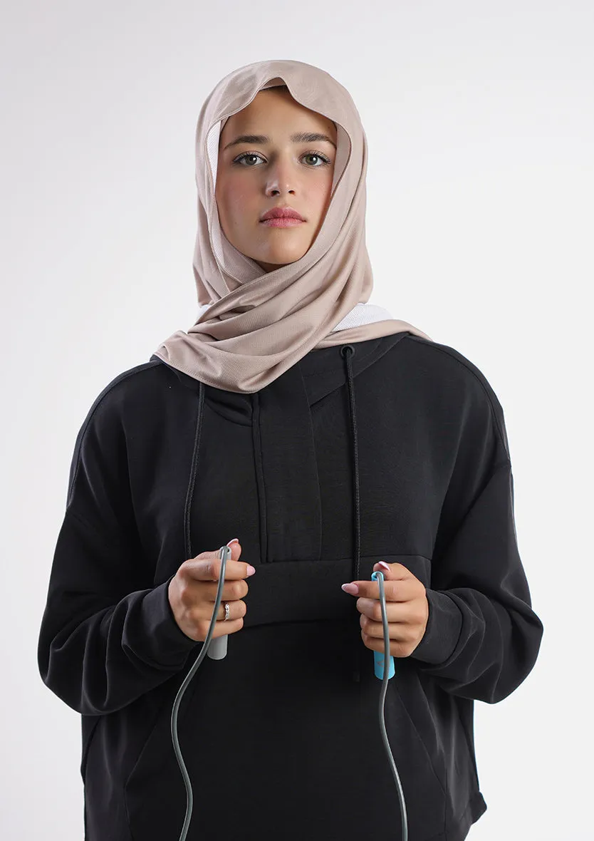 Sports Capshawl Hijab Dual Color - Non reversible