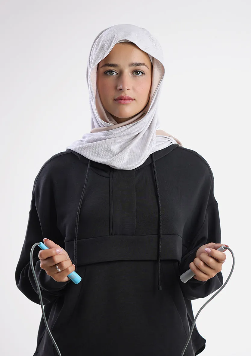 Sports Capshawl Hijab Dual Color - Non reversible