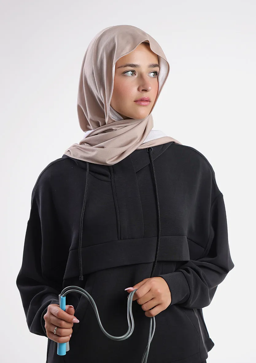 Sports Capshawl Hijab Dual Color - Non reversible