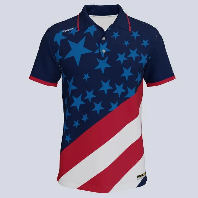 Stars & Stripes Custom USA Polo