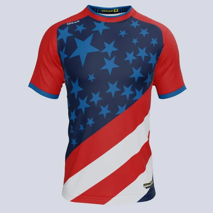 Stars and Stripes Custom USA Jersey