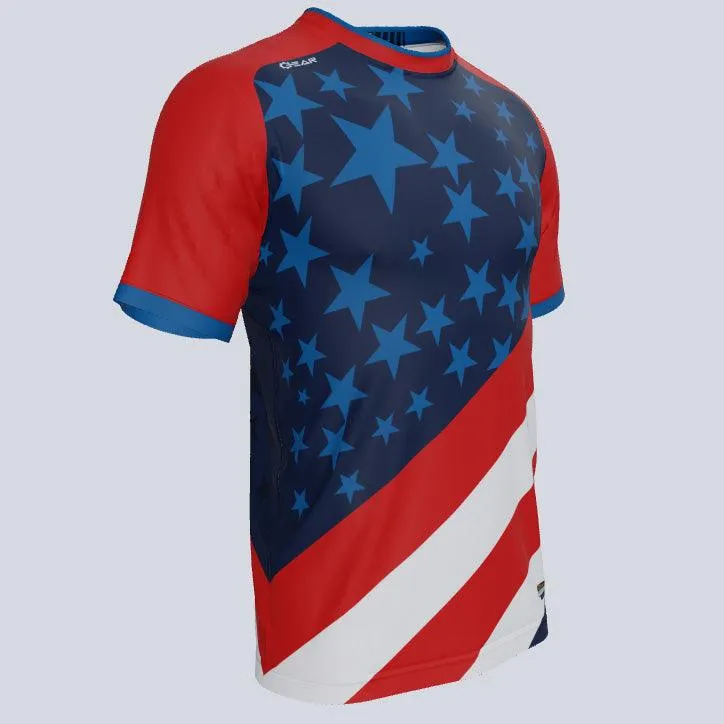 Stars and Stripes Custom USA Jersey