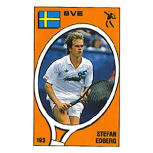 Stefan Edberg Panini Sticker Card