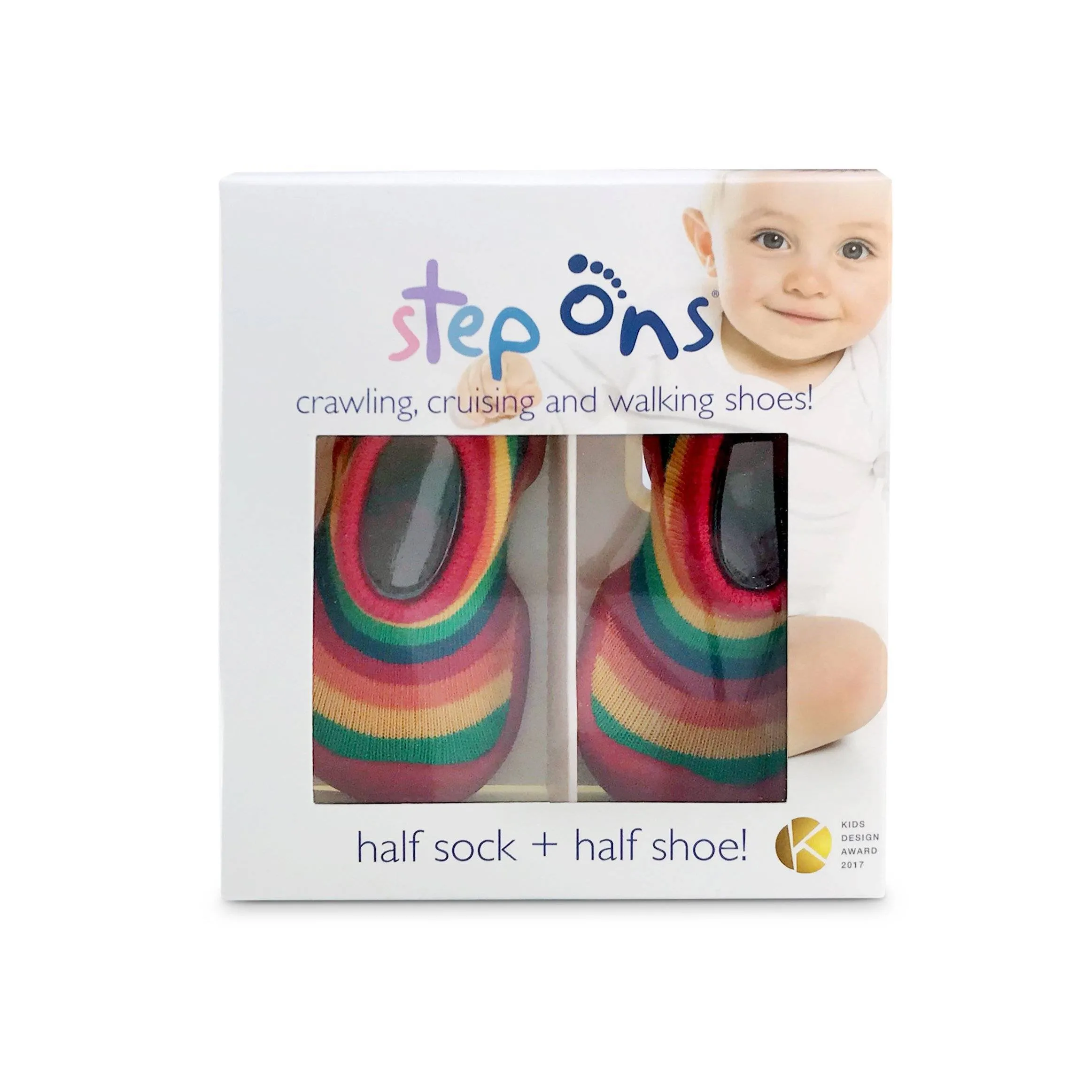 Step Ons Crawling, Cruising, Pre-Walking Baby Sock Shoe SS21B