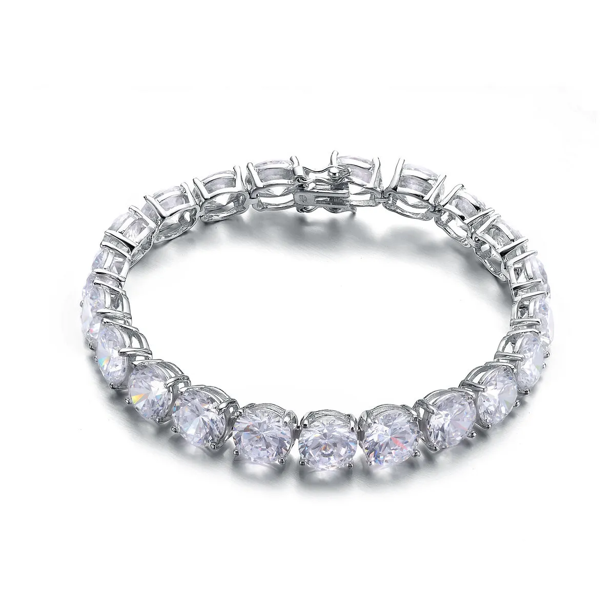 Sterling Silver Dazzling Cubic Zirconia Tennis Bracelet