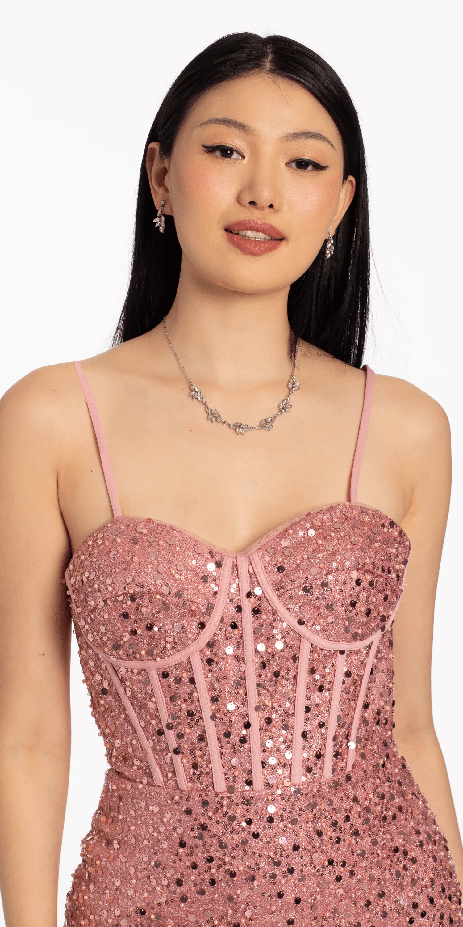 Sweetheart Corset Sequin Bodycon Dress