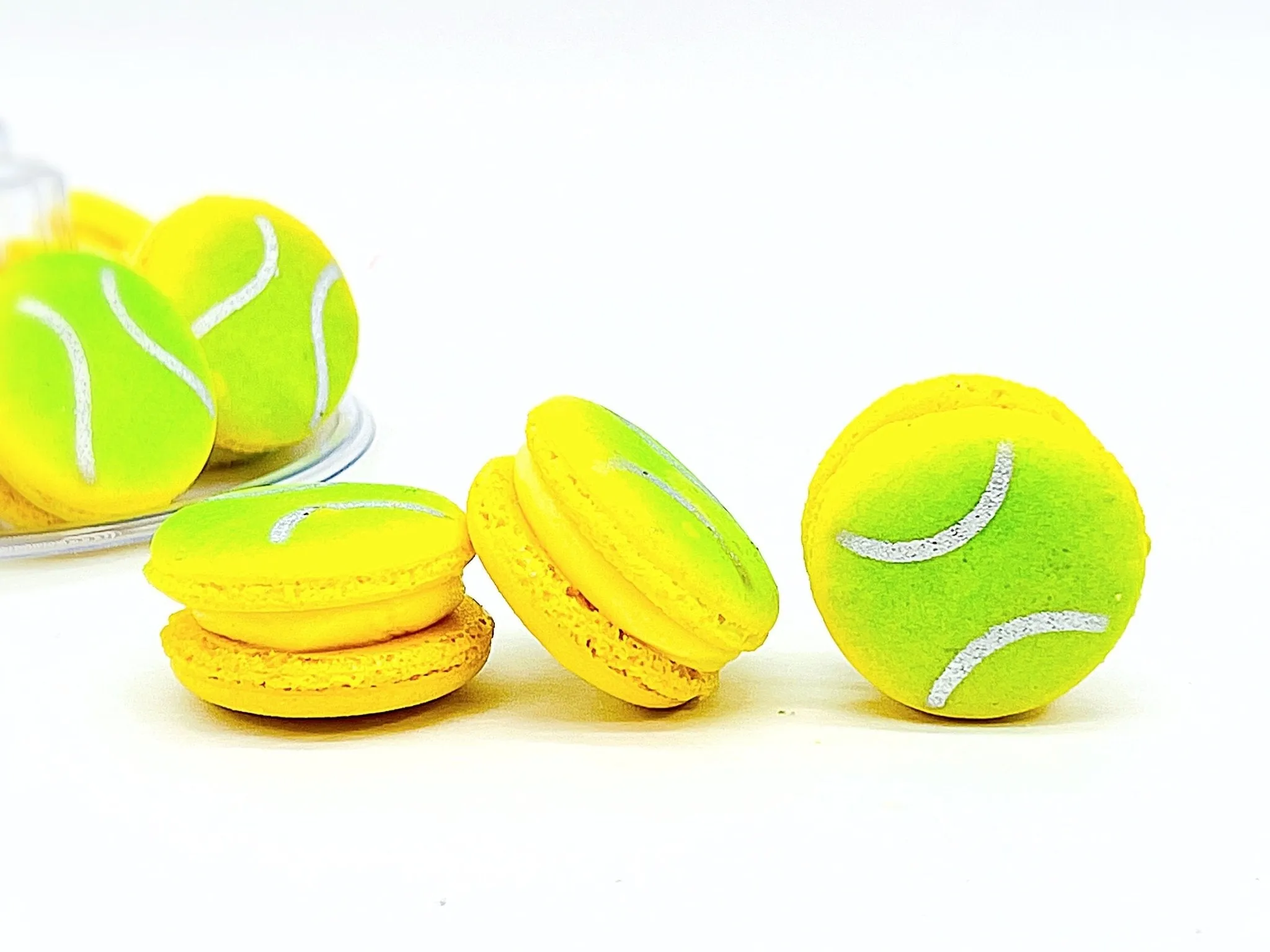 Tennis Ball French Macarons | Available in 12 and 24 Pack