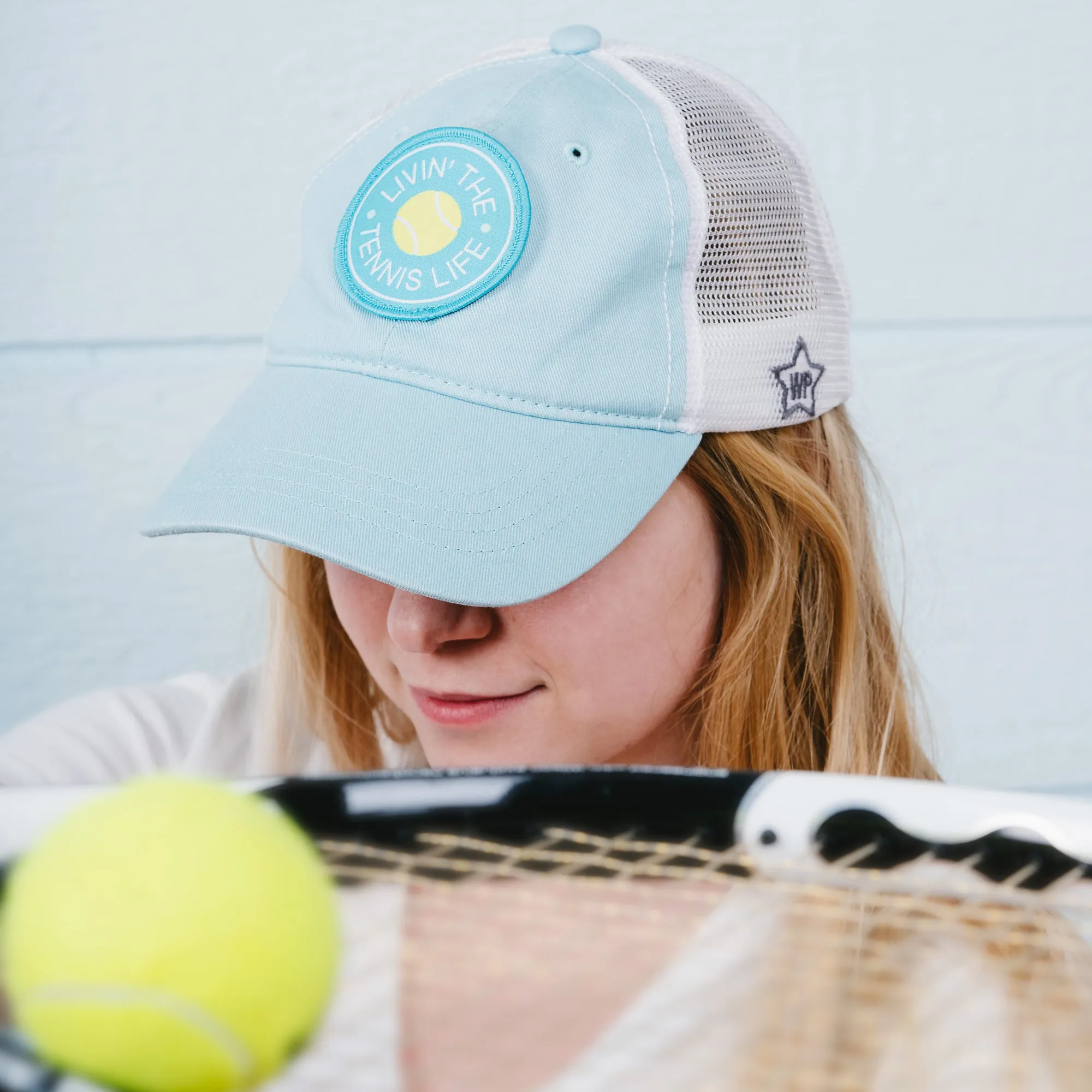 Tennis Life Light Slate Adjustable Mesh Hat