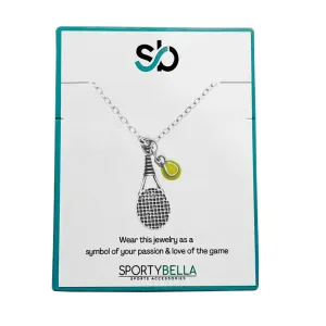 Tennis Racket Charm Necklace