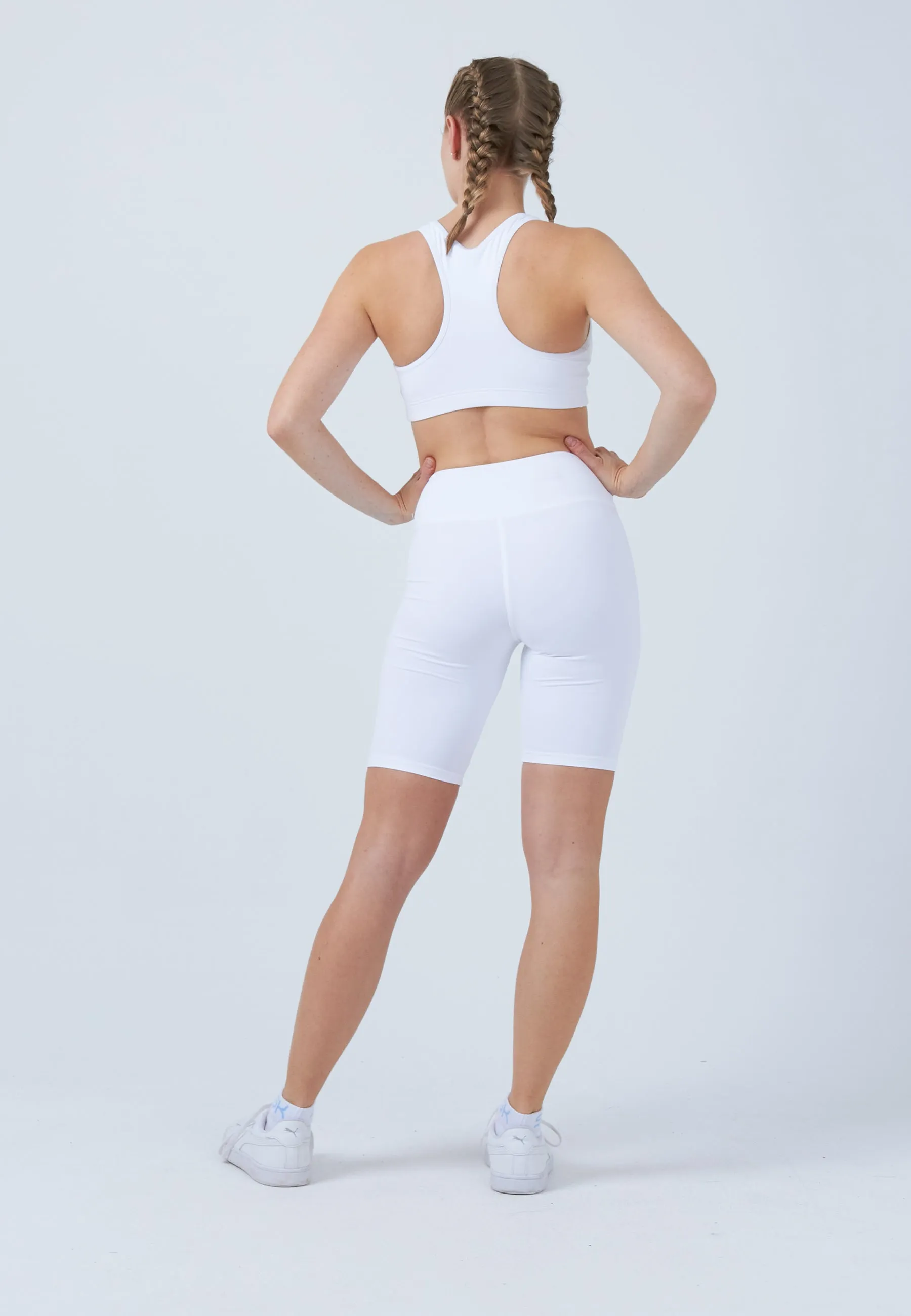 Tennis Short Tights / Cycling Shorts, white