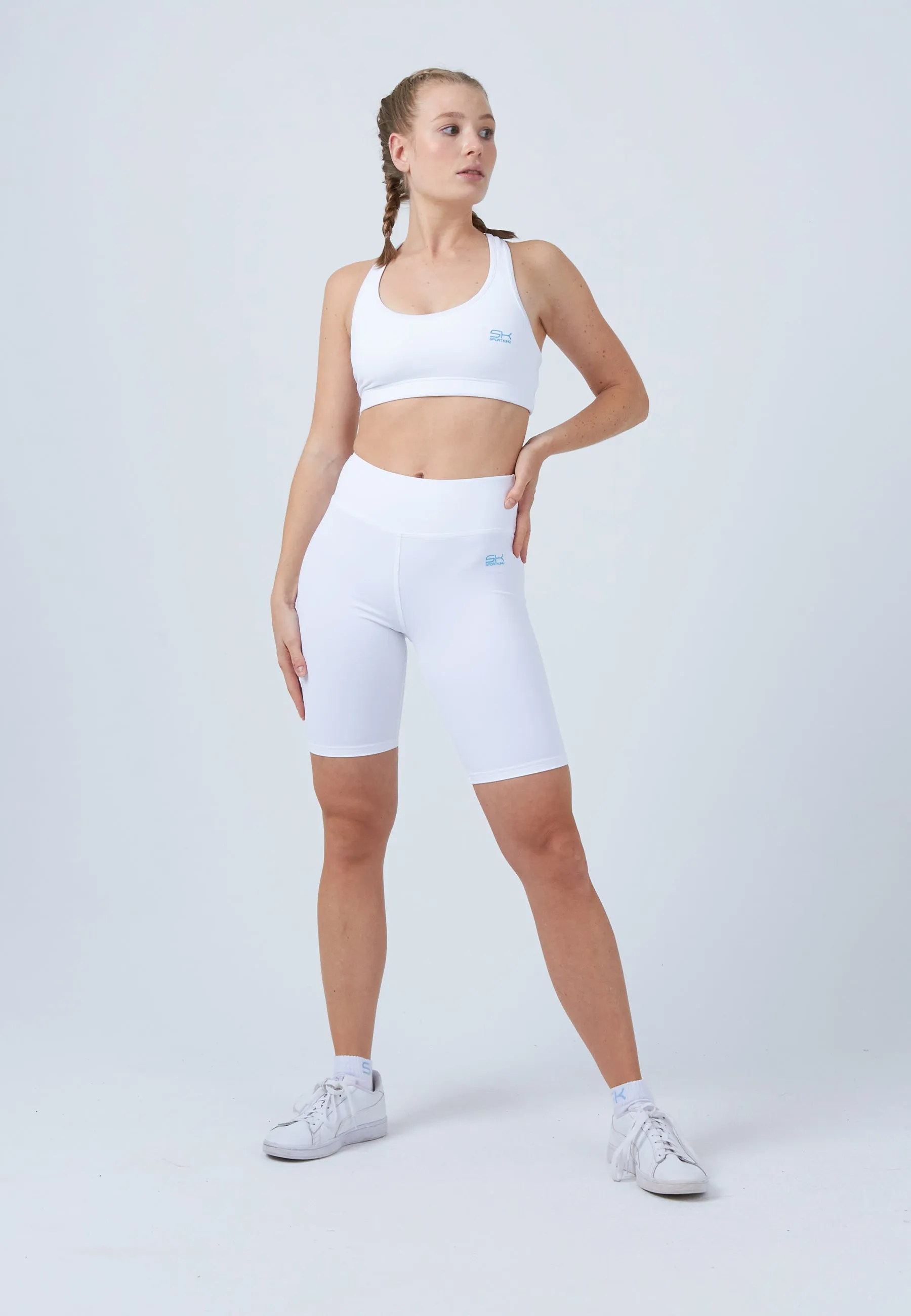 Tennis Short Tights / Cycling Shorts, white