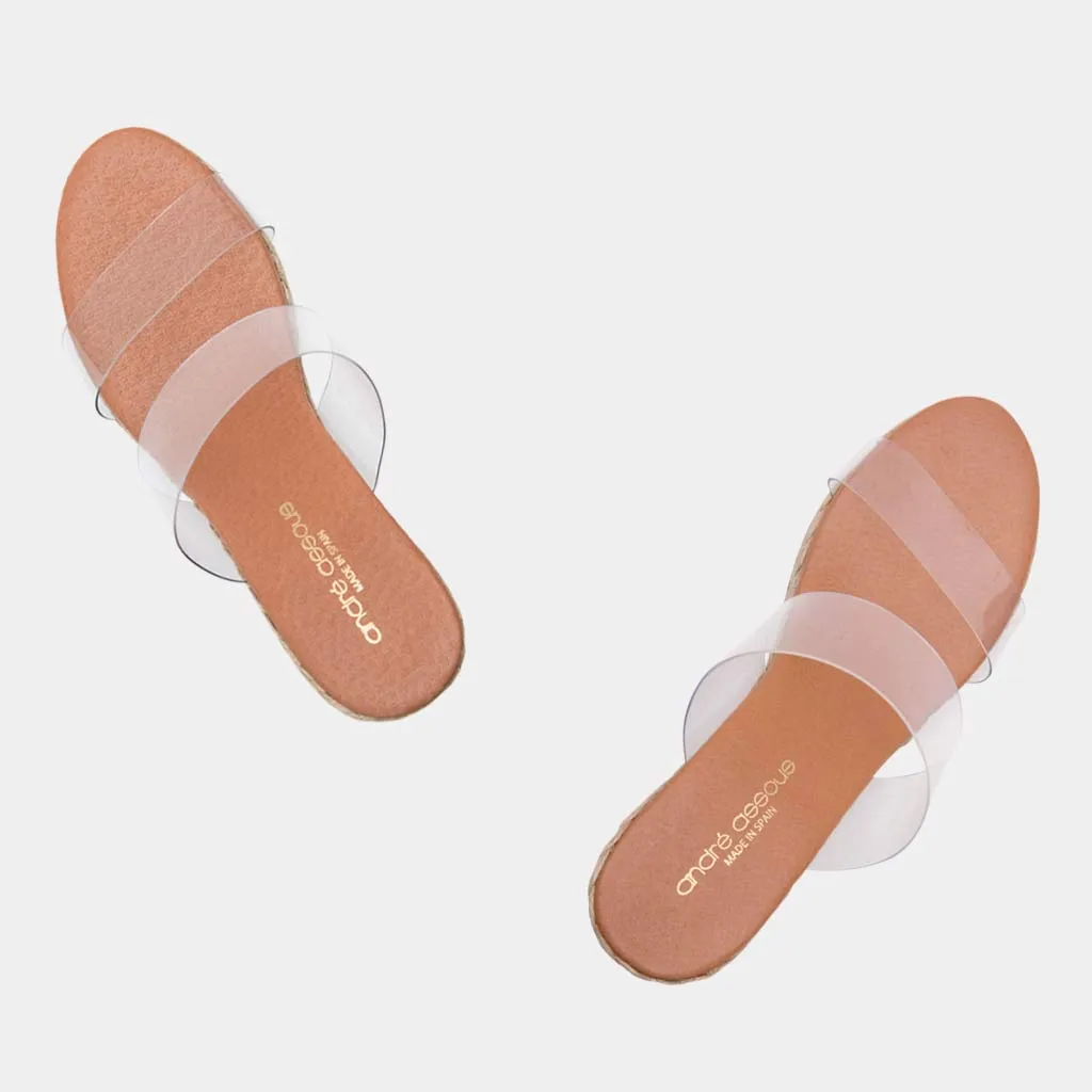 The Vinyl Espadrille in Clear