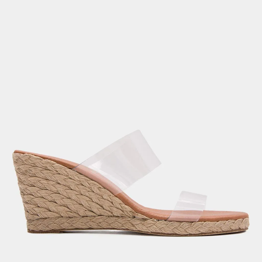 The Vinyl Espadrille in Clear