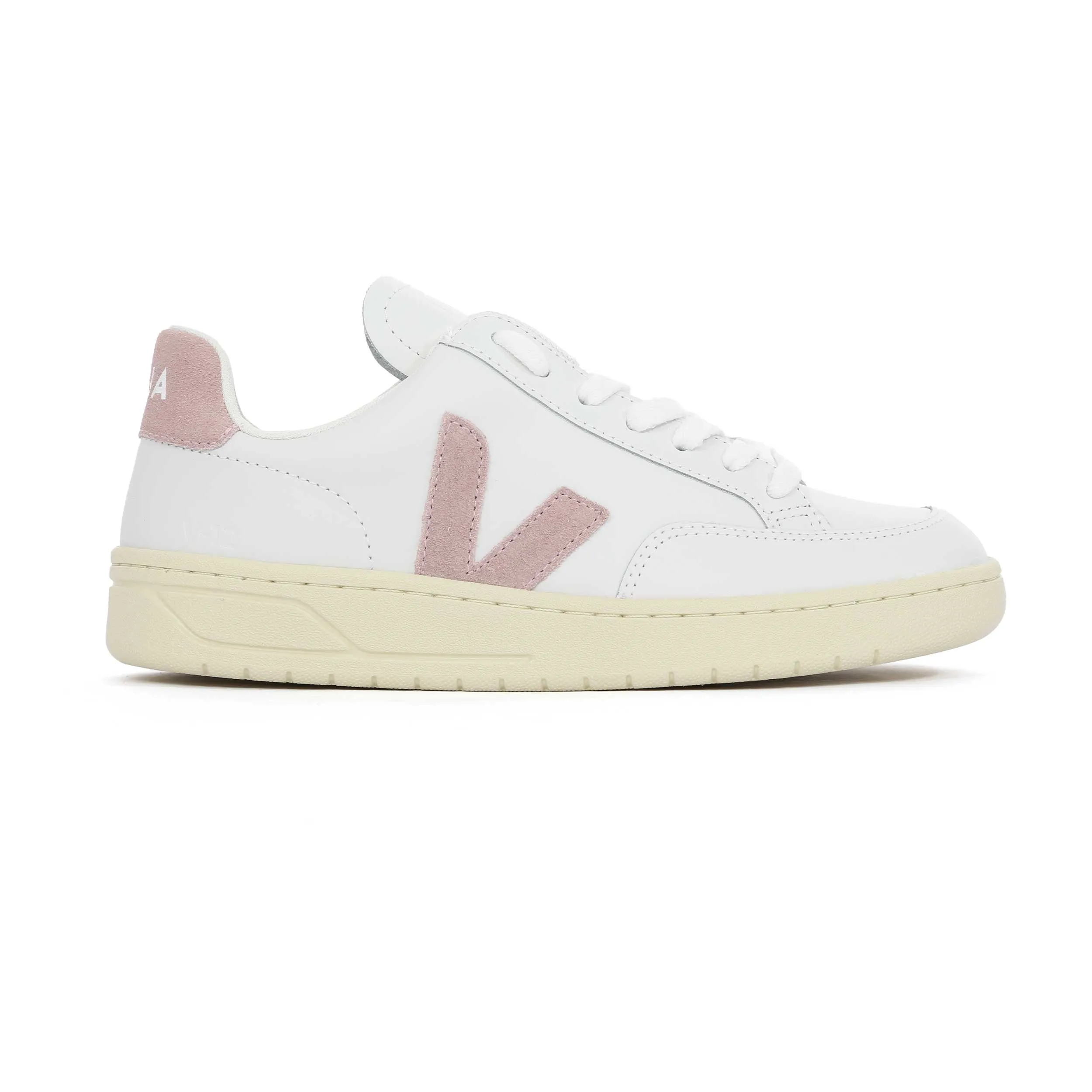 Veja V-12 Ladies Trainer in Extra White & Babe