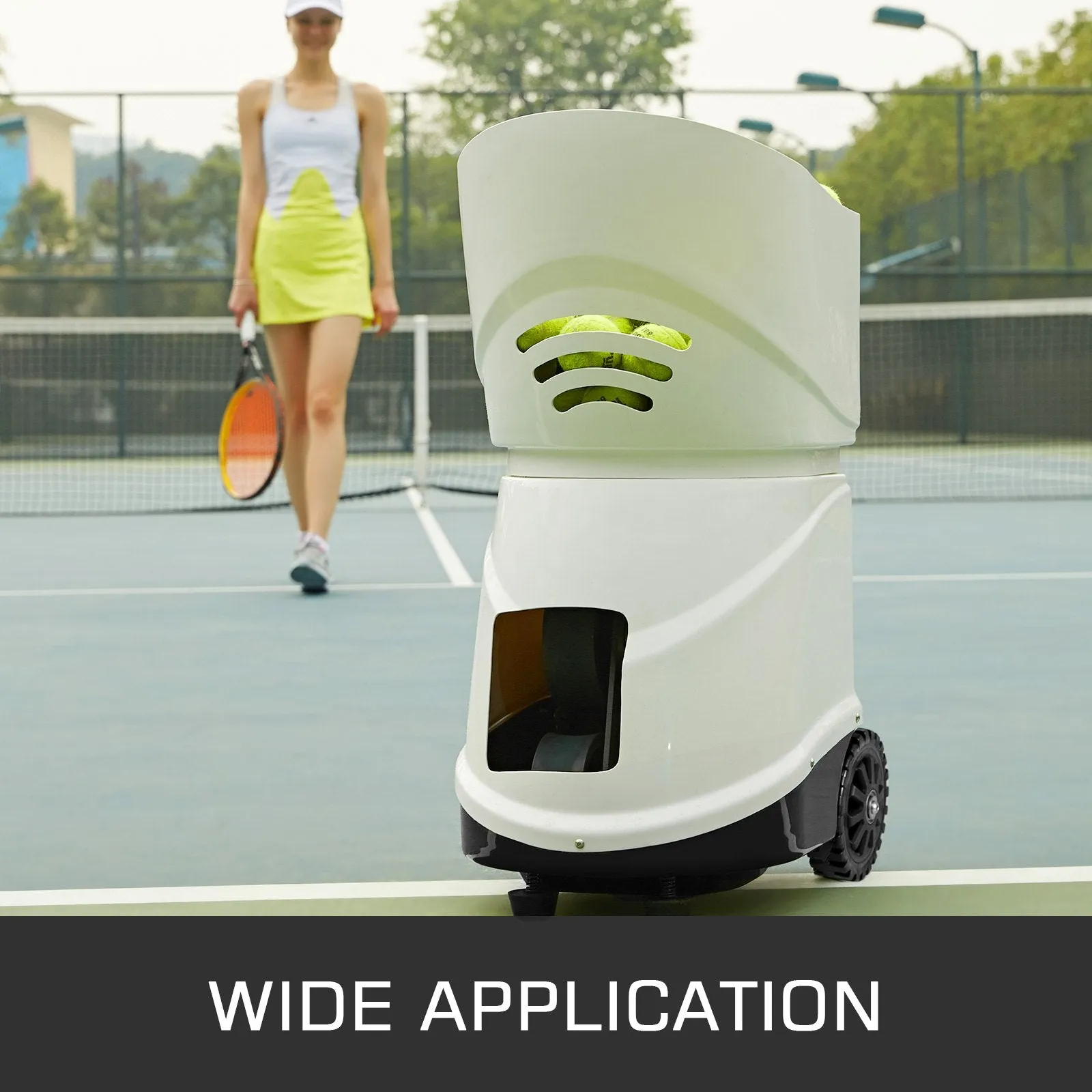 Vevor Tennis Ball Machine App-Controlled 5 Modes 29 Routes 20-140 km/h 150 Ball Capacity Portable New