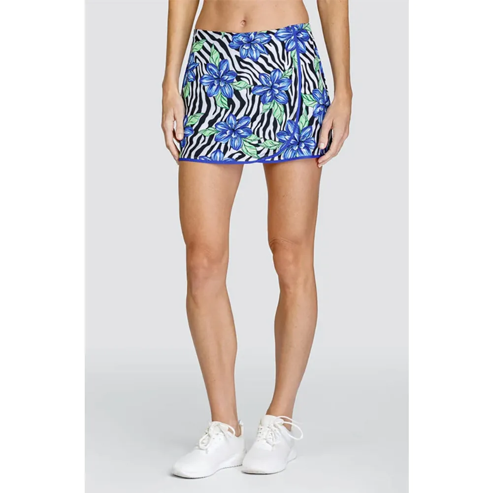 Women's Anja 13.5 Inch Faux Wrap Tennis Skort Zebra Daylily