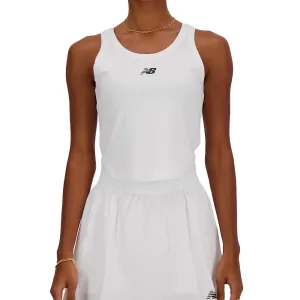 Women's Cropped Tournament Tennis Tank White