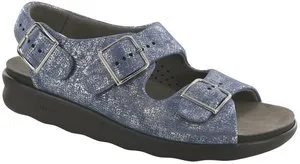 Women's SAS - Relaxed Sandal Silver Blue