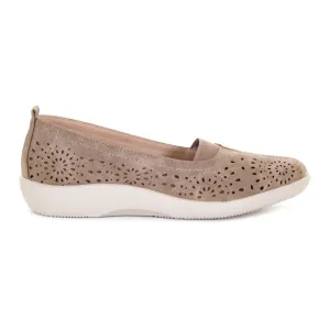 Women's Sidra Gored Perf Casual Camel