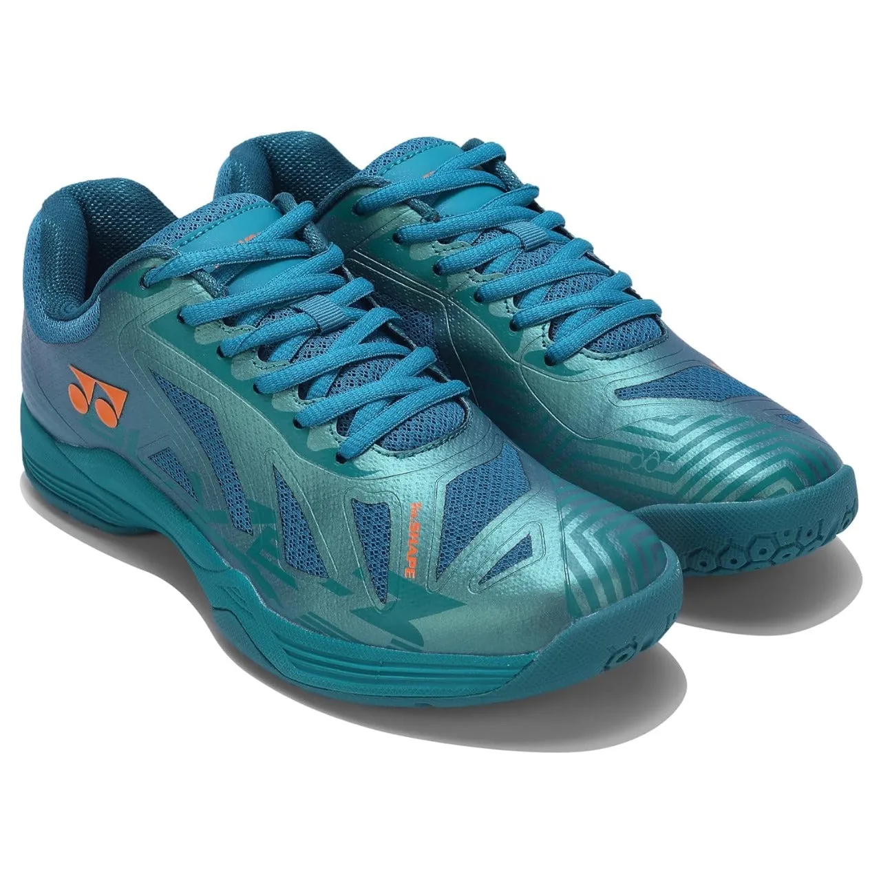 Yonex Blaze 3 Badminton Shoes | Neptune Green/Midnight Turquoise/Hyper Orange